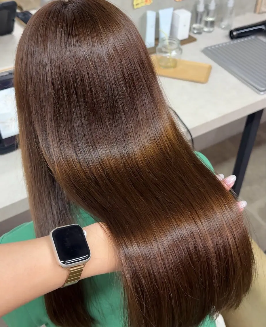 ロング カラー ヘアカラー トリートメント Blast Erikaのヘアスタイル