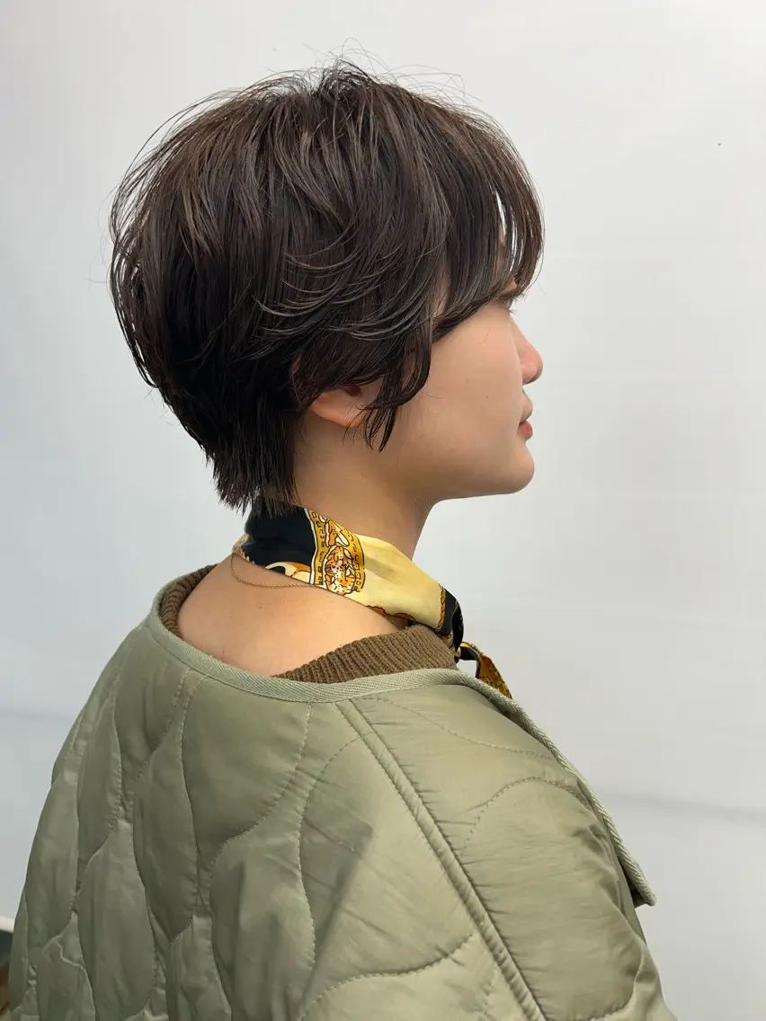 ショート カラー パーマ ショートヘア ニュアンスパーマ kazuki iconのヘアスタイル