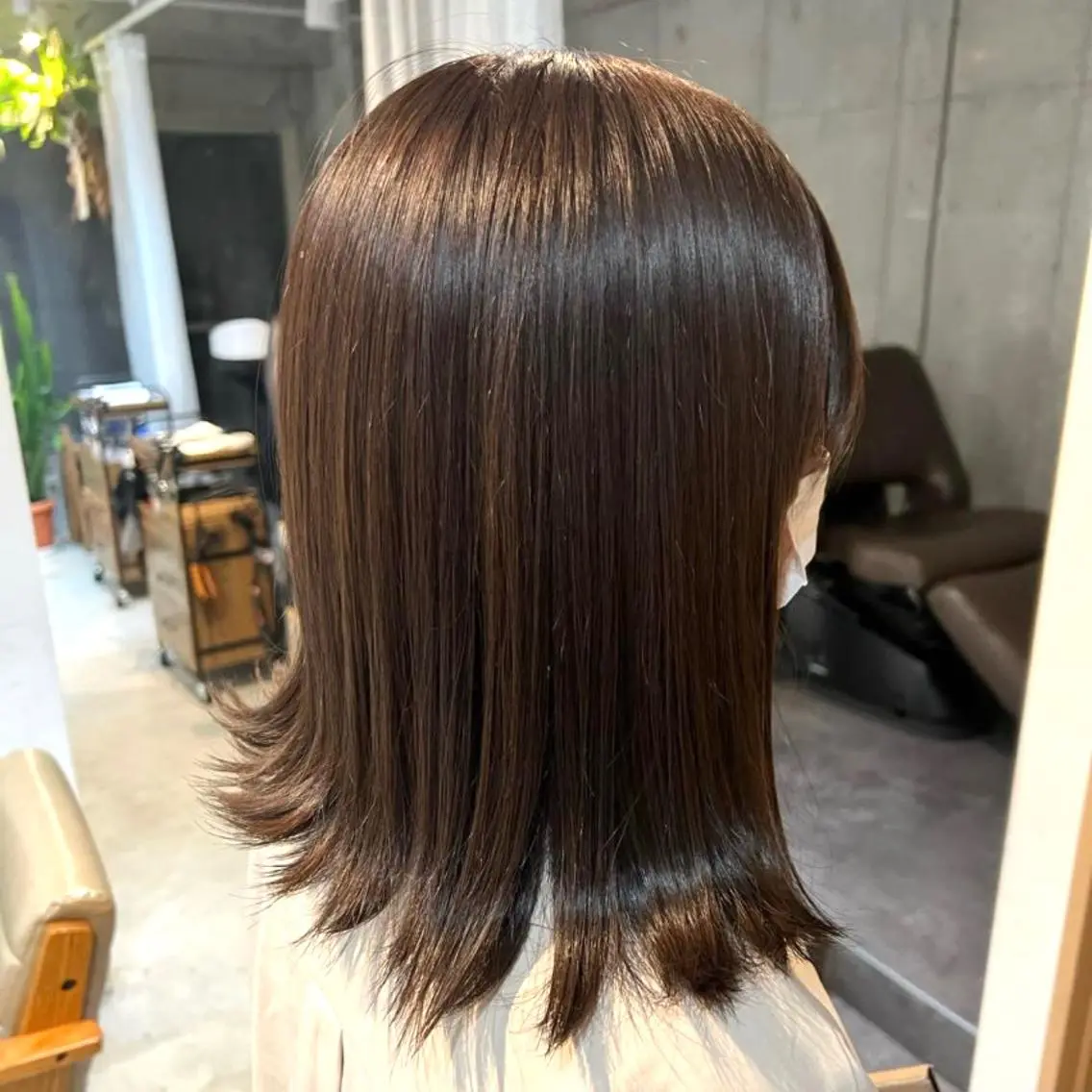 ミディアム カラー グレージュ blau✨ misatoのヘアスタイル