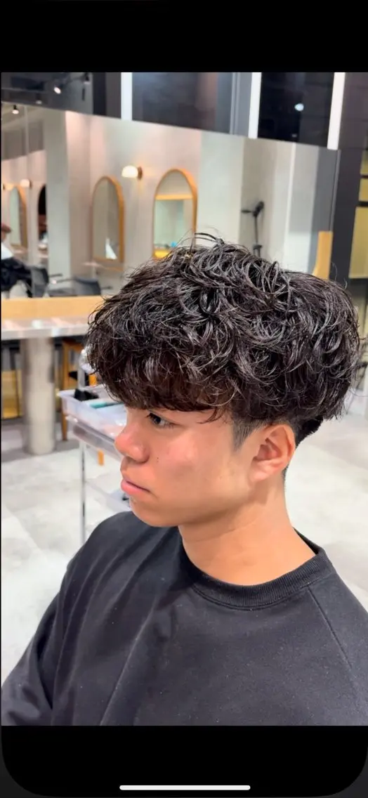 パーマ メンズ カット パーマ fifth 清水睦月のヘアスタイル
