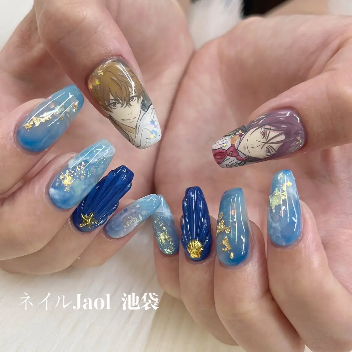 ロング ネイルJaol 池袋のネイルデザイン