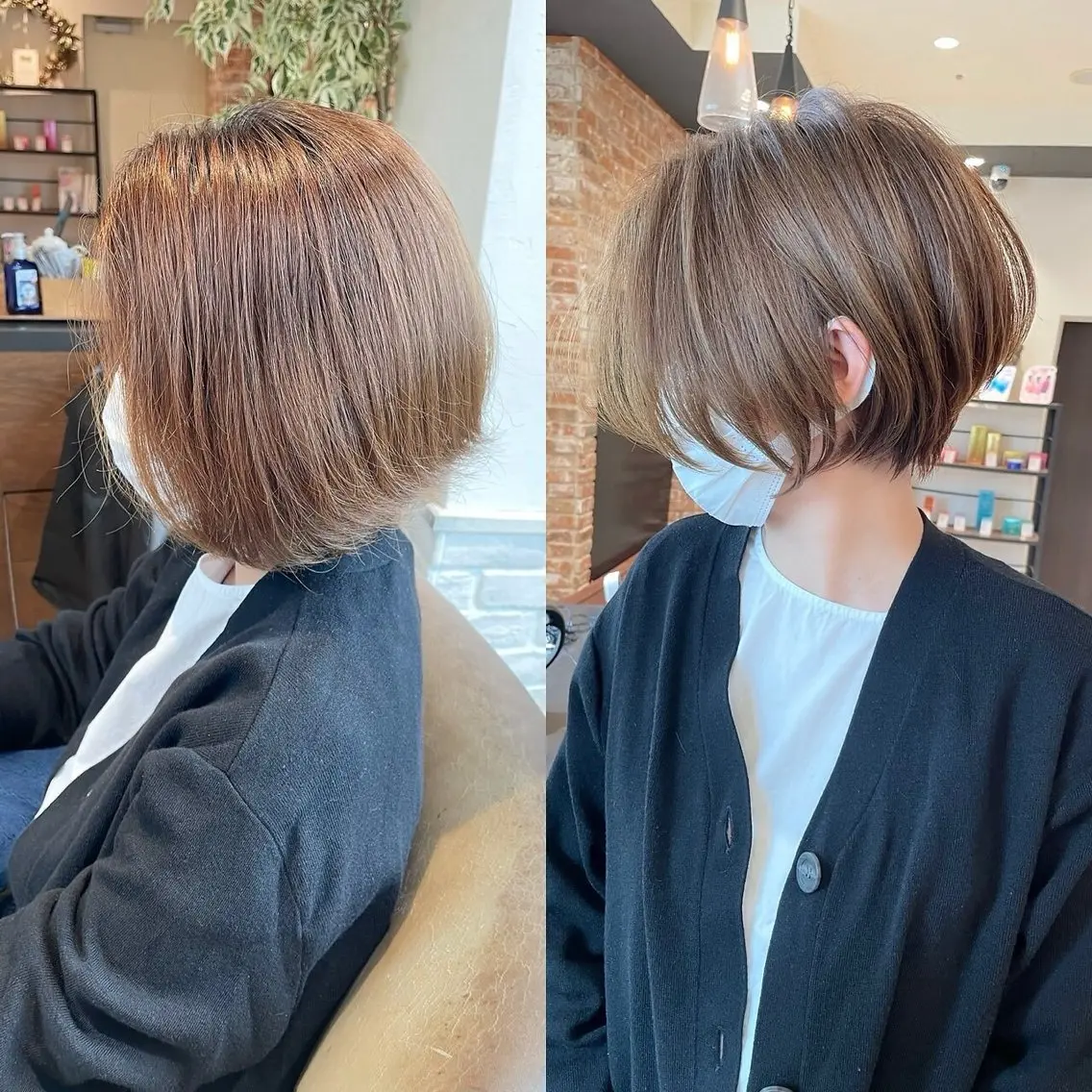ショート カラー カット ヘアカラー 銀座/大人ショート /絶壁解消/若狭真央のヘアスタイル