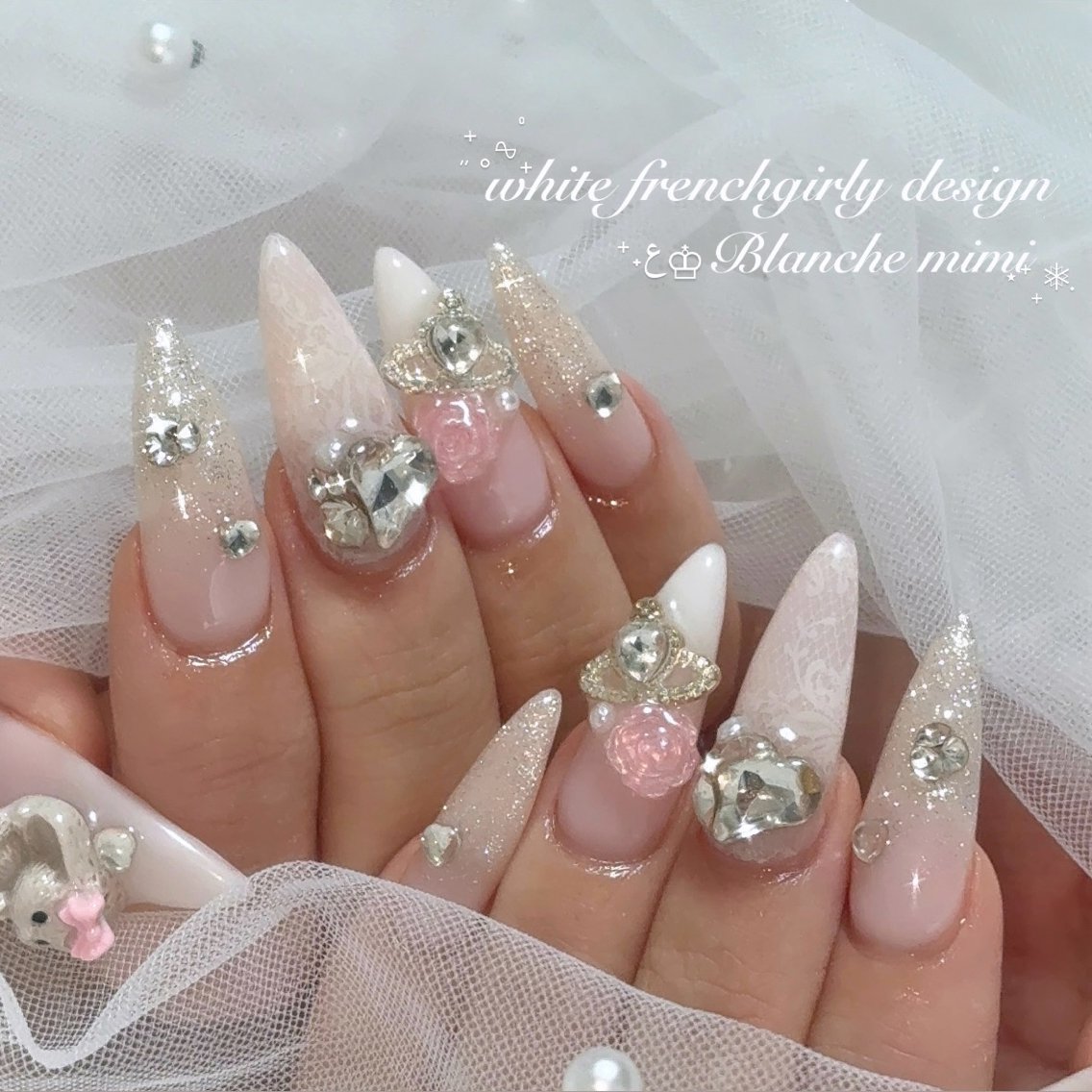ネイル ハンドネイル Blanche mimi.u_aのネイルデザイン