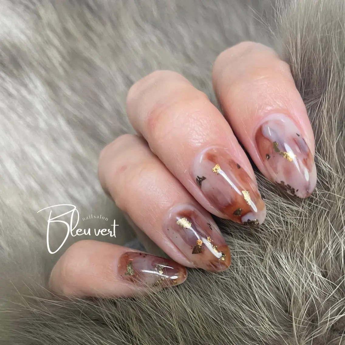 ネイル ニュアンスネイル Nailsalon Bleu vertのネイルデザイン