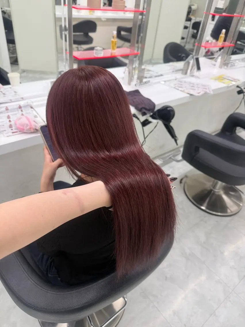 ロング カラー ヘアアレンジ ヘアカラー 暖色/ブリーチなし カラー/Anri🌹のヘアスタイル
