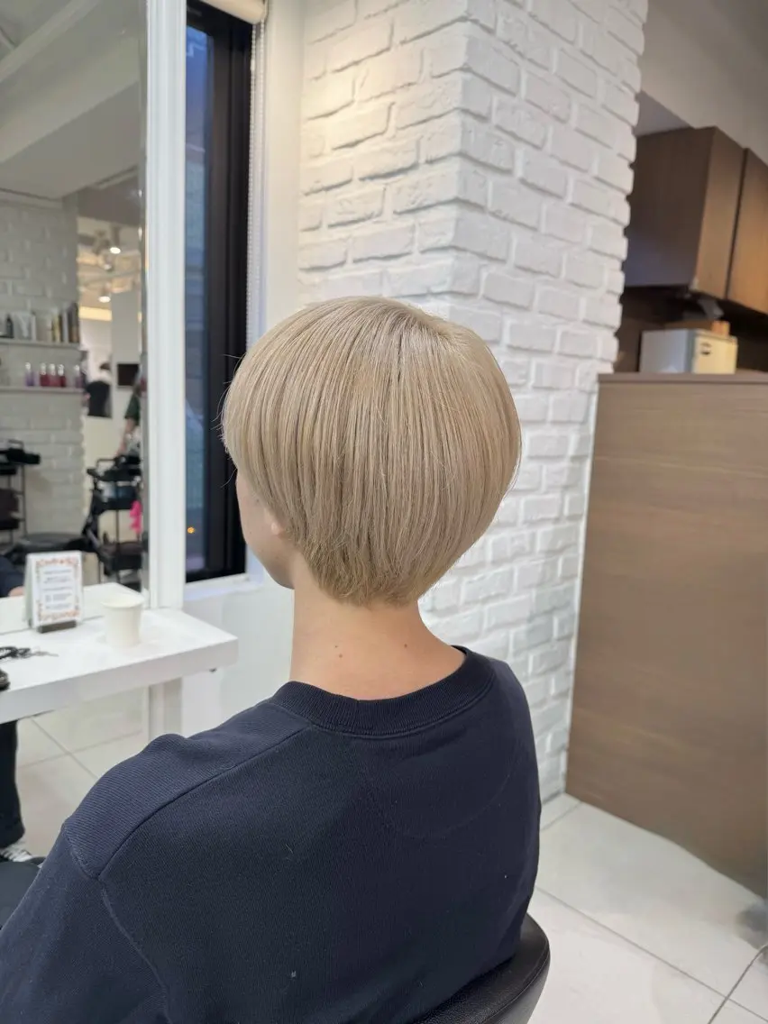 ショート カラー メンズ ベージュカラー カット ヘアカラー トリートメント 【髪質改善】 kasumi🌷🌷のヘアスタイル