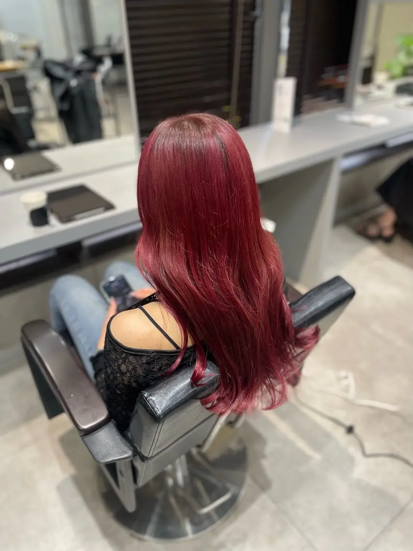ロング ヘアカラー オガワ カエデ🦋のヘアスタイル