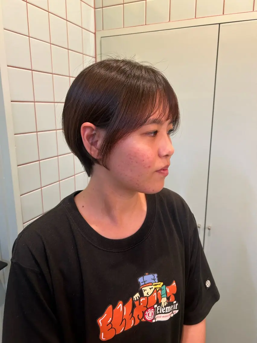 ショート くびれヘア ショートヘア isshiki reikaのヘアスタイル