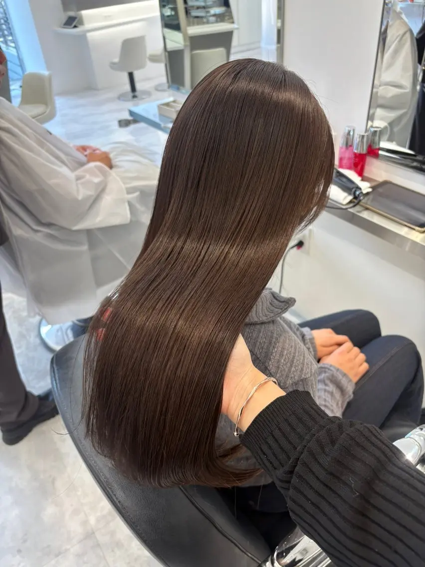 セミロング カラー カット ヘアカラー Parve Mix/ 平 奈果🎀のヘアスタイル