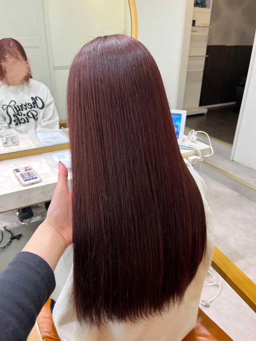 ロング カラー ヘアカラー トリートメント 長島美織 /透明感カラーのヘアスタイル