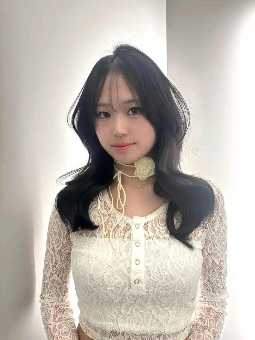 前髪顔まわりカット+カラー+クイックトリートメントの写真