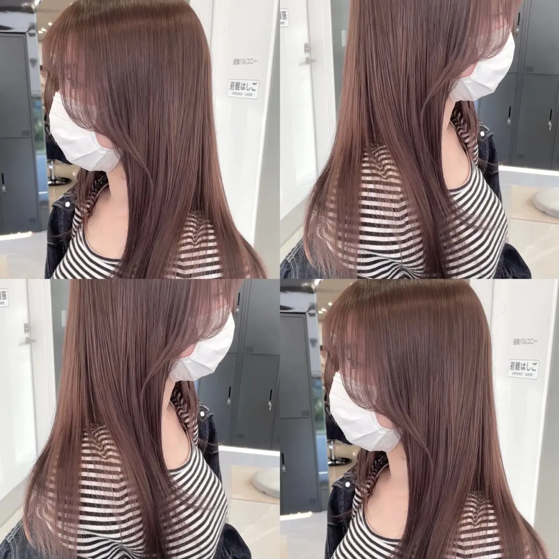 ロング カラー ヘアアレンジ ブリーチ 透明感カラー 新宿/顔周りカット/ レイヤー/がっきーのヘアスタイル