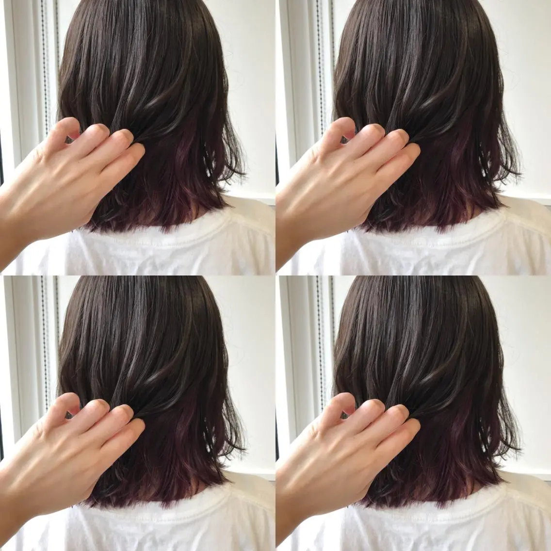 ミディアム カラー 小栗 麻衣のヘアスタイル