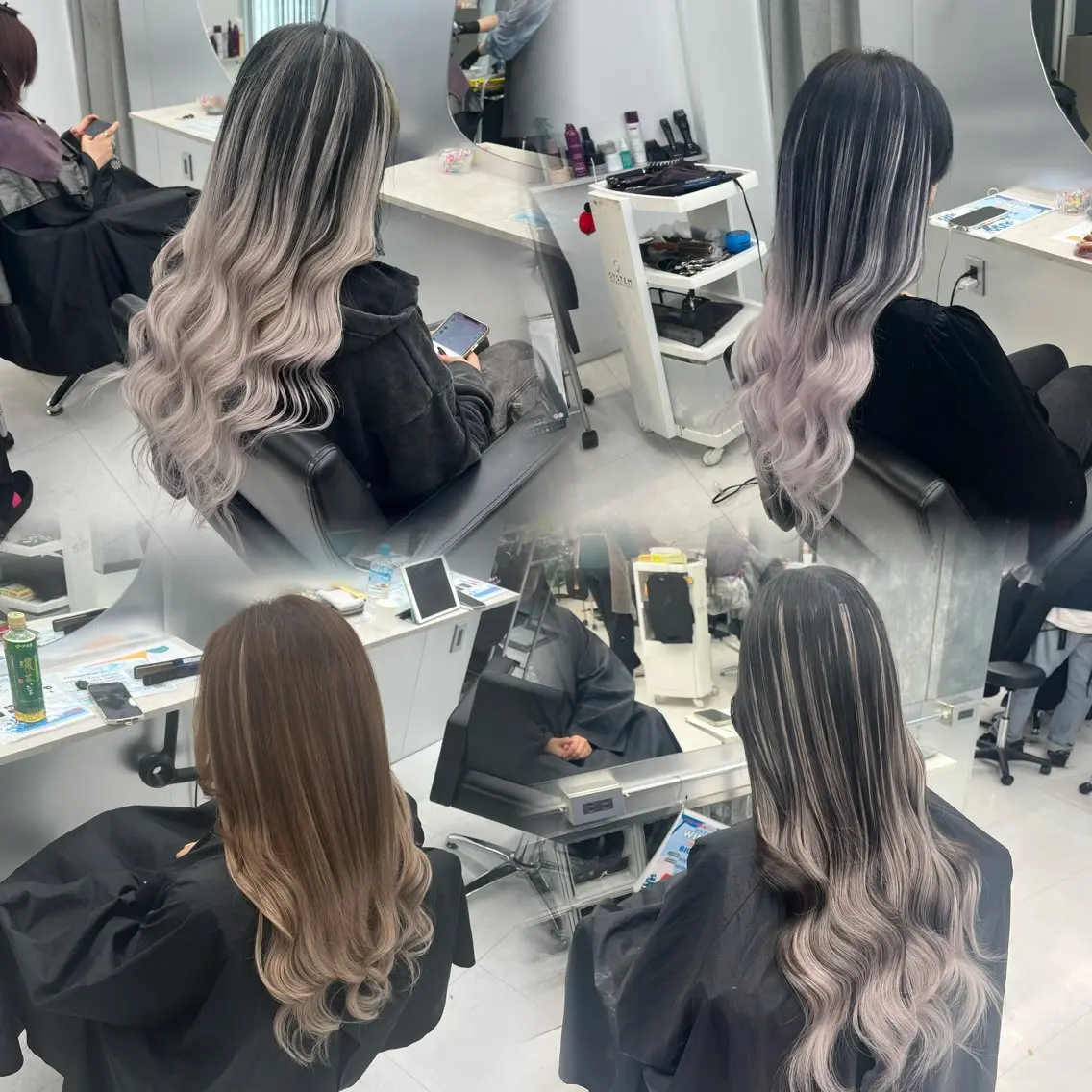 ロング カラー ヘアアレンジ カット エクステ ヘアセット 大人GAL製造機/カ ラー×エクステゆいとのヘアスタイル