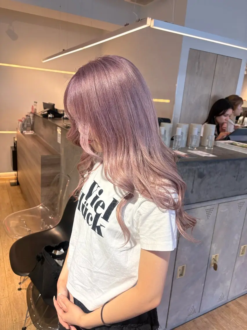 カラー ブリーチ ケアブリーチ ダブルカラー ハイトーンカラー ボブ ヘアカラー 🩵ハイトーンボブ/ 梅田/mei🩵のヘアスタイル