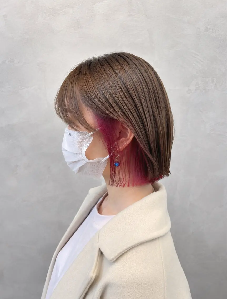 ショート カラー ヘアカラー トリートメント 【enil代表】 杉林和哉のヘアスタイル
