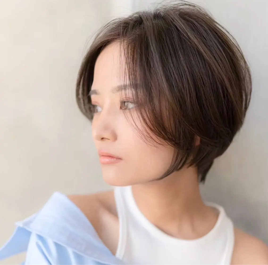 ショート カラー ショートボブ ショートレイヤー ハンサムショート 丸みショート ボブ カット ヘアカラー トリートメント 田中航平/渋谷ボブ/ レイヤーボブのヘアスタイル