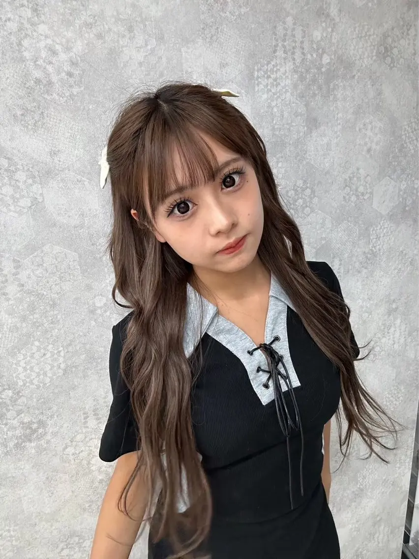 ロング カラー ダブルカラー メンズウルフ🐺♡ ブリーチ♡ヘアメ🎀のヘアスタイル