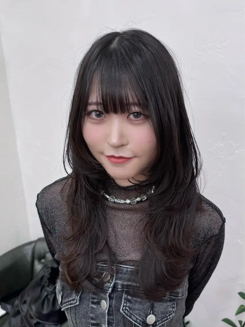 セミロング レイヤーカット ウルフカット ウルフレイヤー カット ウルフ/レイヤー /髪質改善 ナユタのヘアスタイル