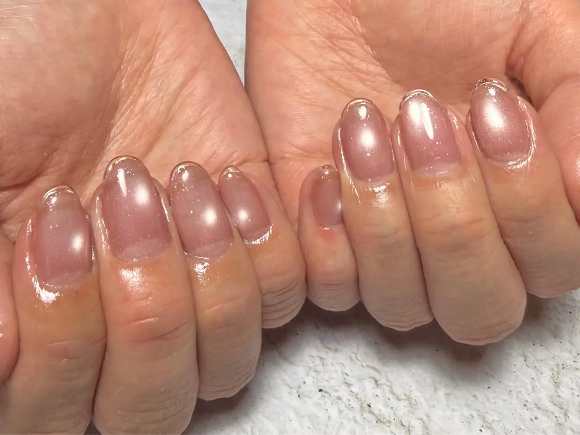 ネイル クリアネイル フレンチネイル M. nailのネイルデザイン