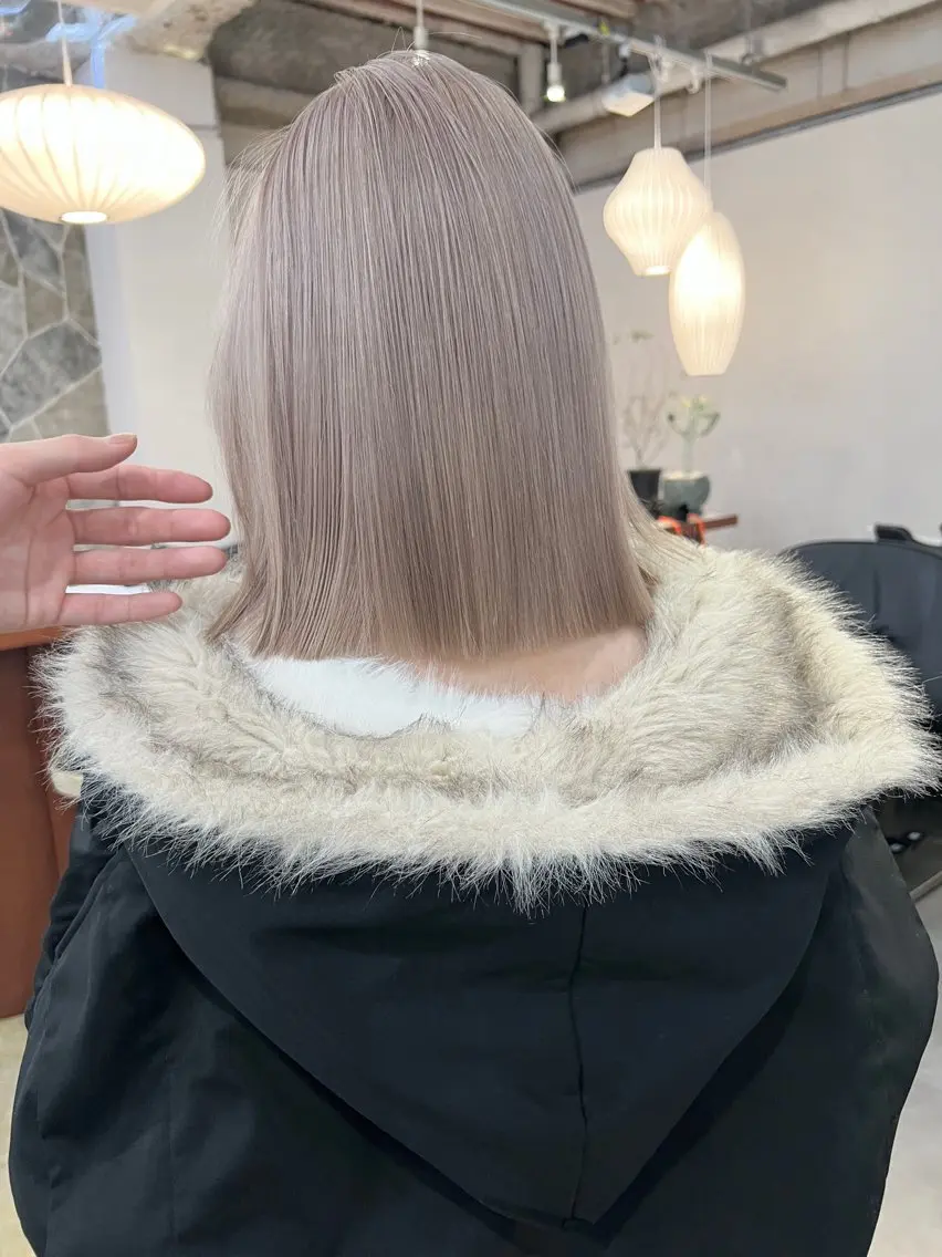 ミディアム カラー ヘアカラー 🫧suzuno 🫧ブリーチ強化のヘアスタイル