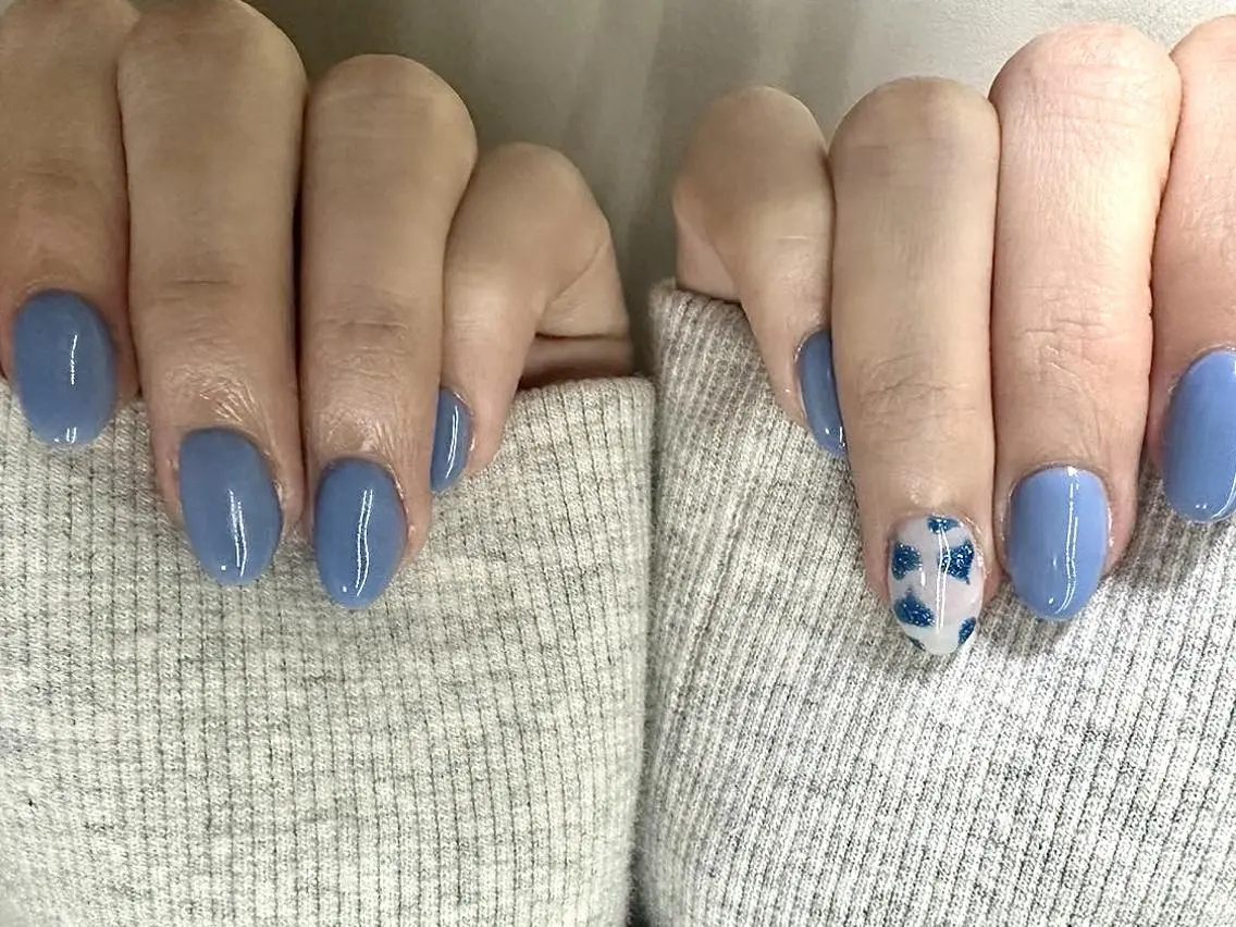ネイル ハンドネイル 🦋y y Nail 🤍のネイルデザイン