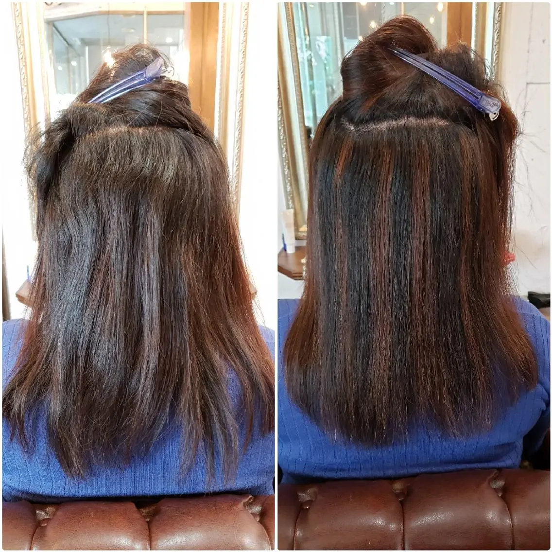 セミロング 饒平名 知也のヘアスタイル