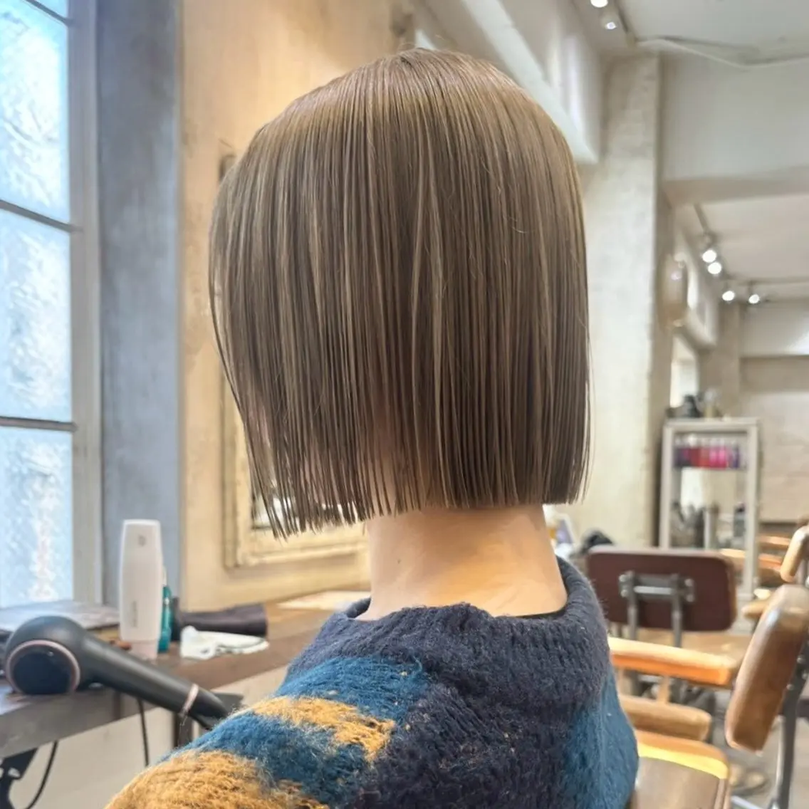 ミディアム ヘアカラー トリートメント 上野 峻典のヘアスタイル