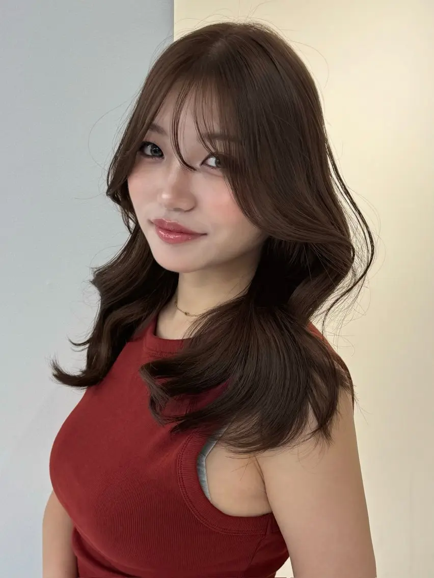 ロング カラー カット ヘアカラー トリートメント ヘアセット Rita/髪質改善 /透明感カラーのヘアスタイル