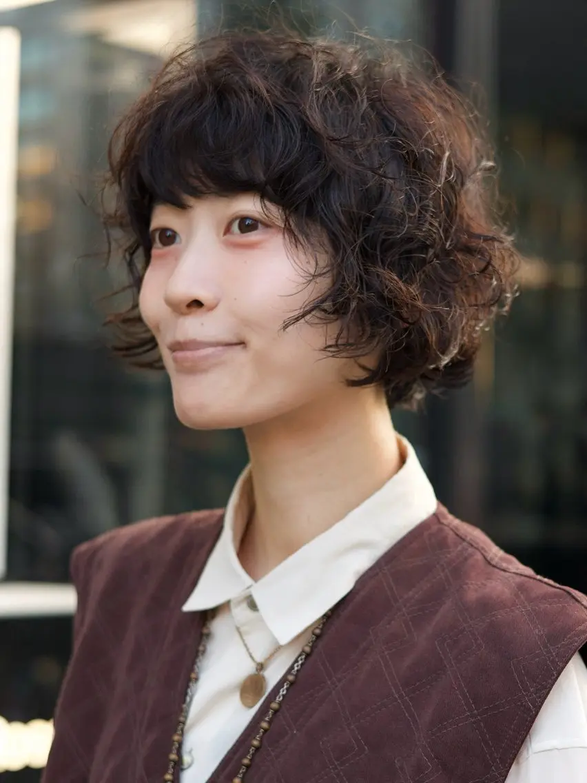 ショート パーマ カット パーマ トリートメント TAISHIRO 無難を抜けるショートのヘアスタイル