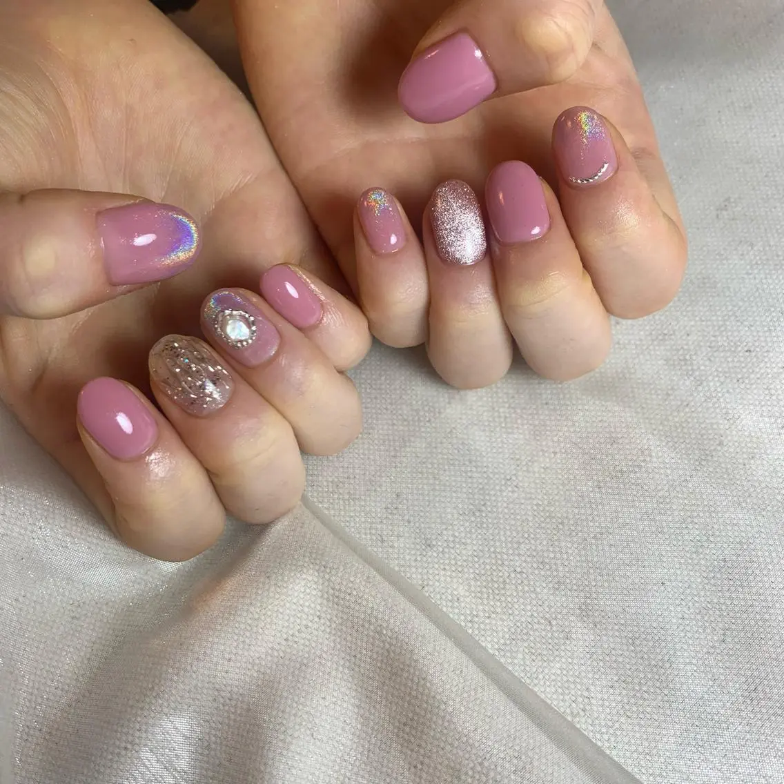 ネイル グラデーション ハンドネイル 里見 麗のネイルデザイン