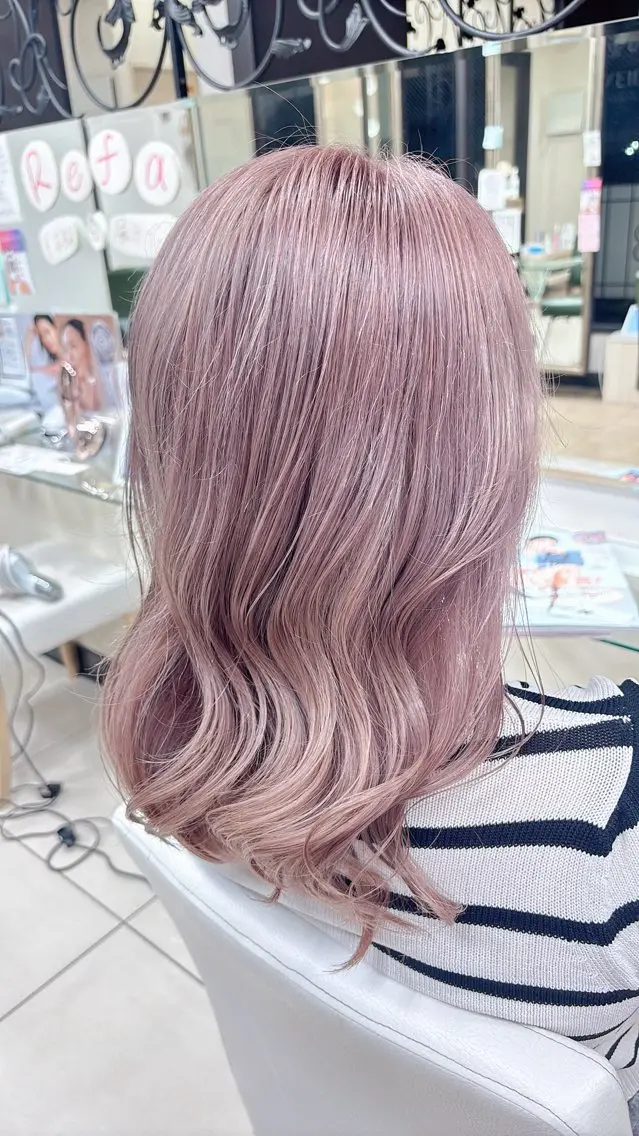 セミロング カラー ミニモ限定価格! ムウミのヘアスタイル