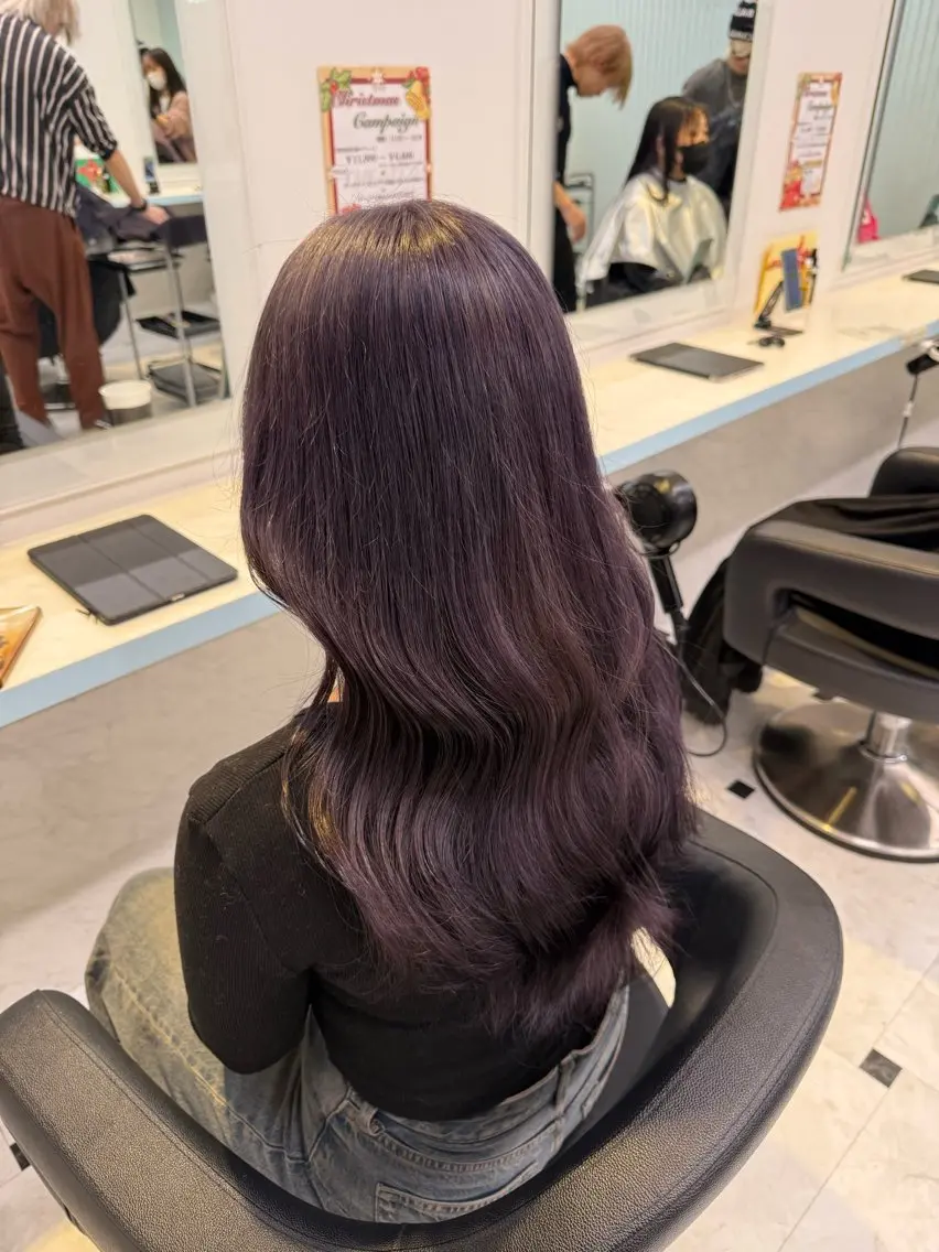 カラー ヘアカラー 🇰🇷韓流暖色ヘア 🍒saaya🍒のヘアスタイル