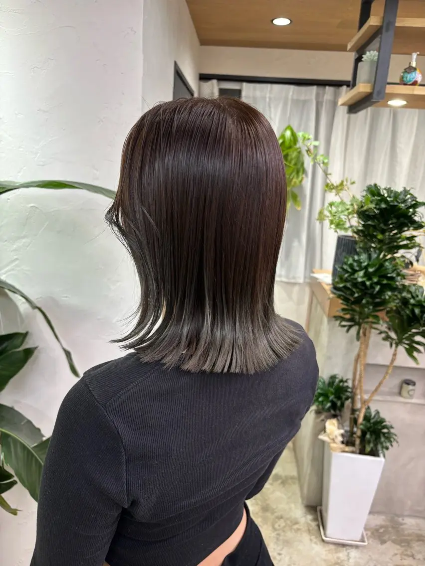 ミディアム カット トリートメント 福田 佳穂のヘアスタイル