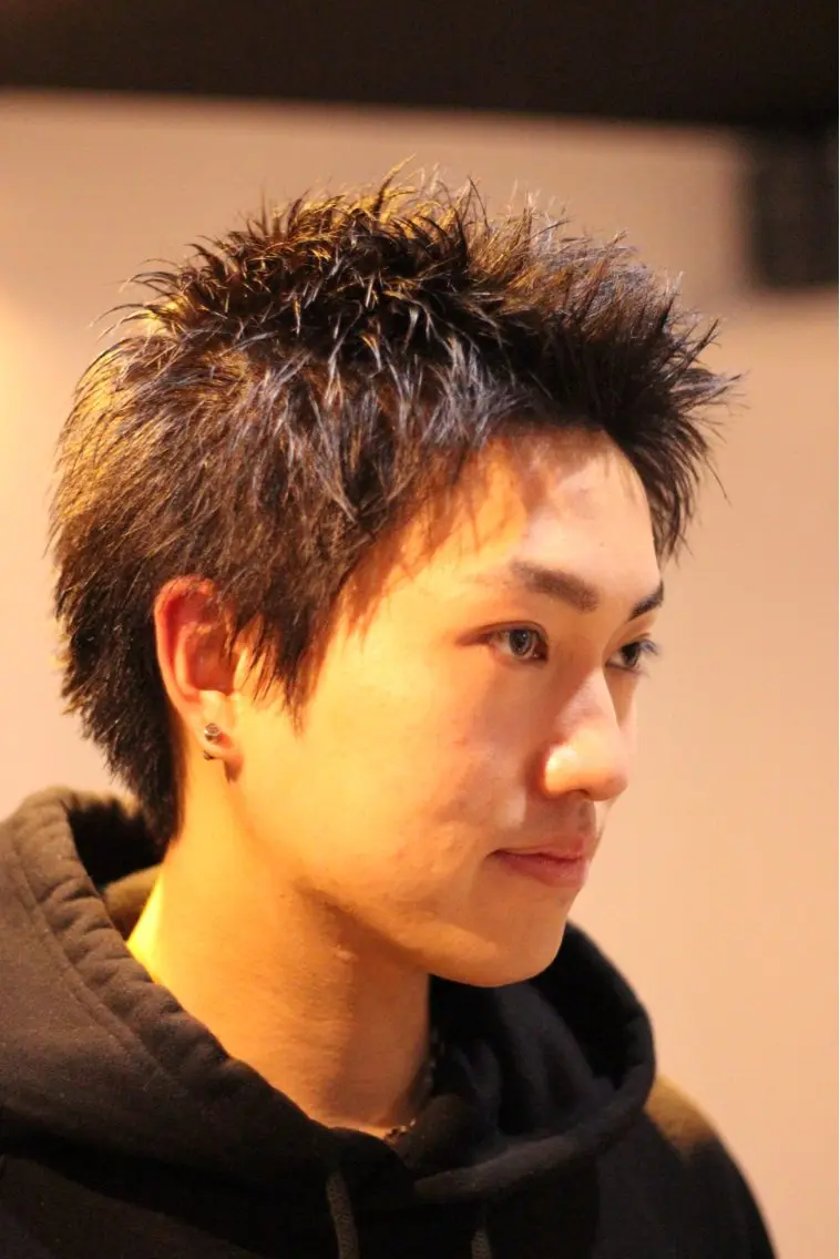 ショート メンズ スパイキーショート ショートヘア 池田 京太のヘアスタイル