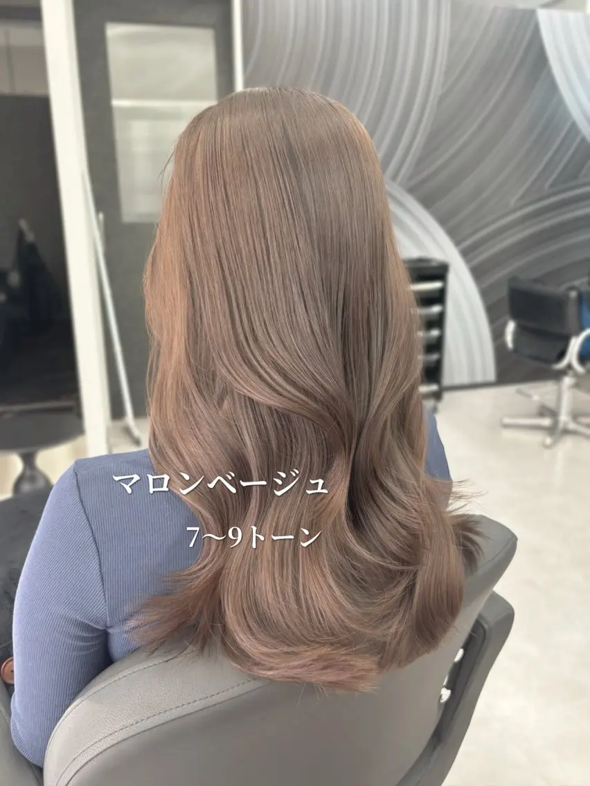 ロング カラー 心斎橋/ブリーチなし 髪質改善/レイヤーのヘアスタイル