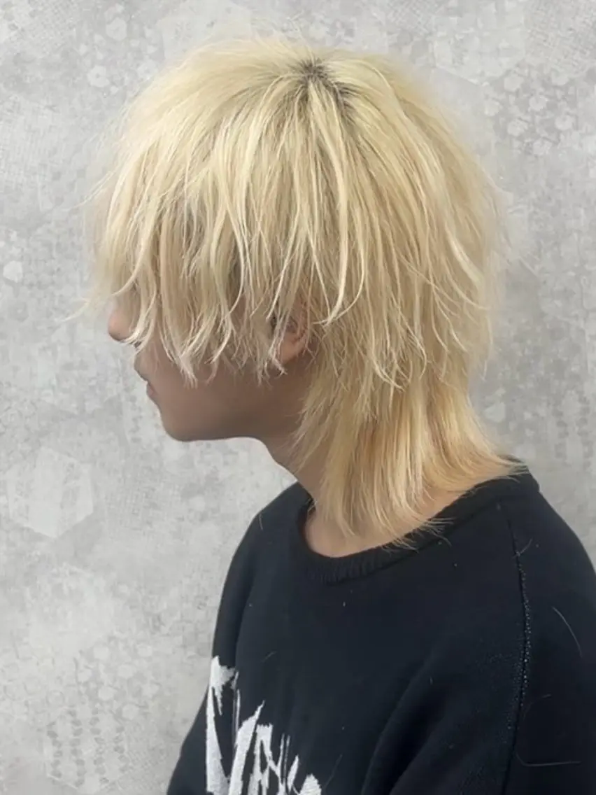 メンズ限定【ブリーチ1回+韓国風カラー+ダメージ補修トリートメント★】(リタッチ🙆♀️)ミニモ学割の写真
