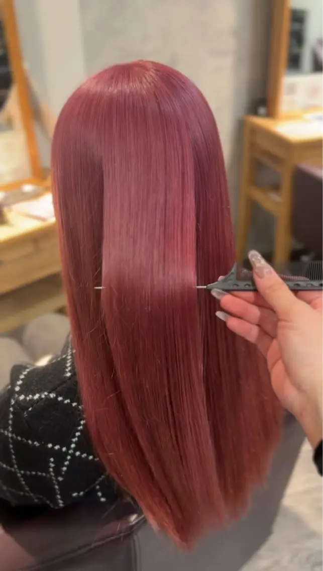 ⟡.·🌺ケアブリーチ➕前髪カットサービス🍧∗*ﾟの写真