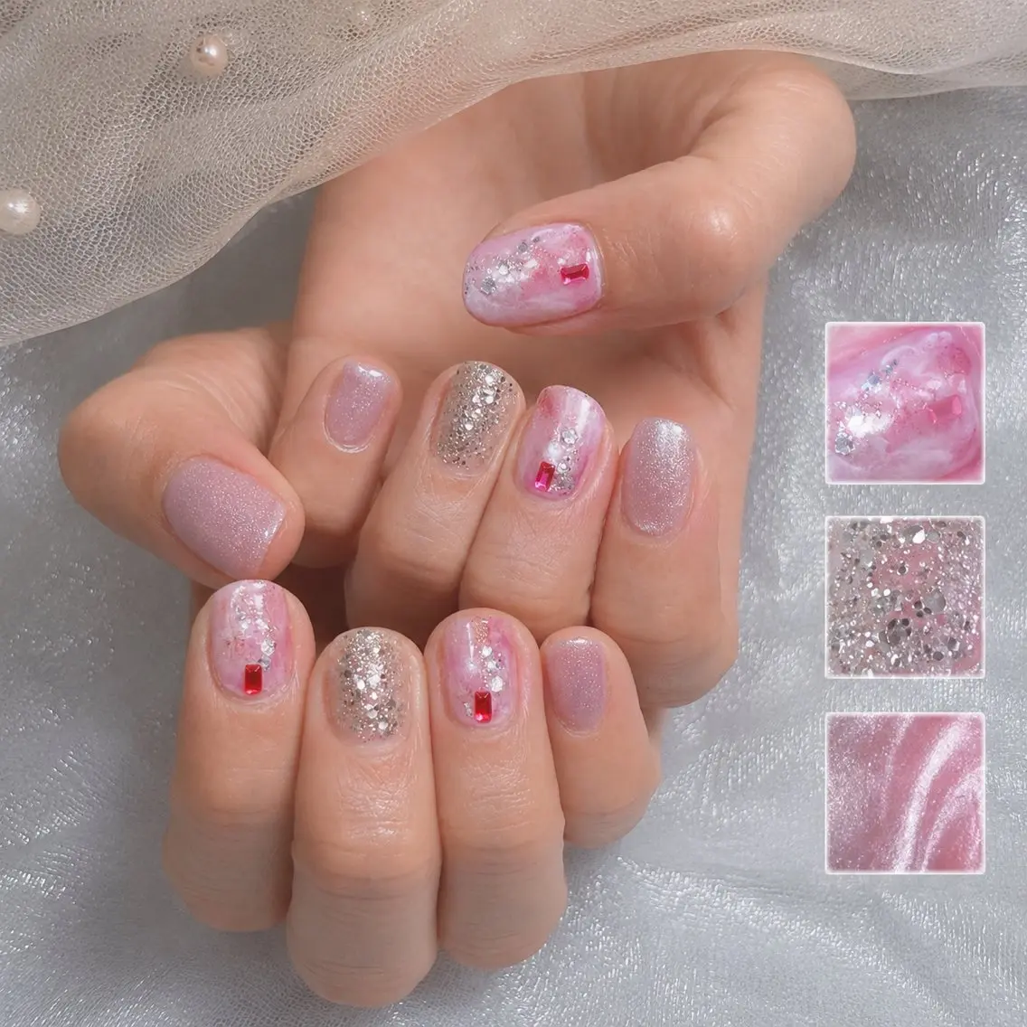 ネイル ニュアンスネイル ピンク ema nailのネイルデザイン