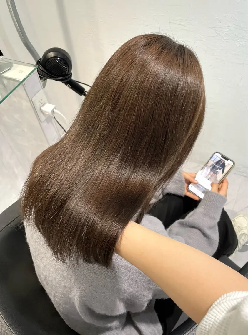 ミディアム カラー 表参道♡暗髪♡ 艶カラー♡アユミのヘアスタイル