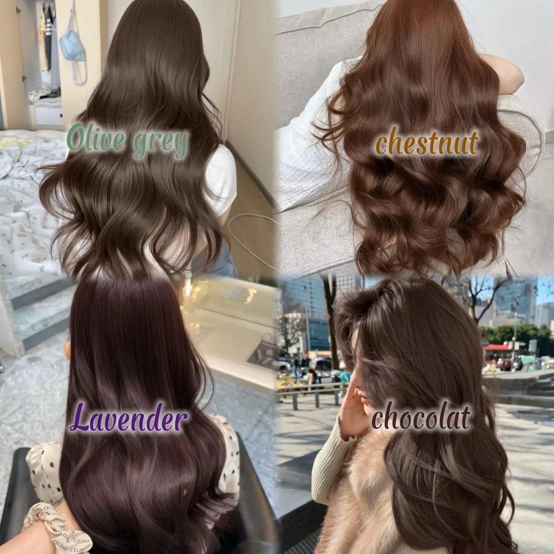 カラー カット ヘアカラー トリートメント ミディアムバタフライ /Wカラー🌸さくらのヘアスタイル
