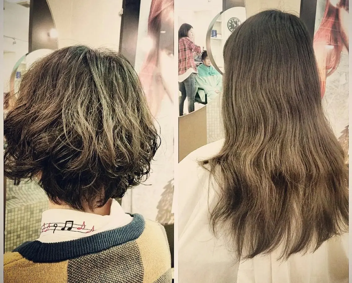 ショート ミディアム セミロング パーマ ミディアムパーマ セミロングパーマ 芝 幸大のヘアスタイル