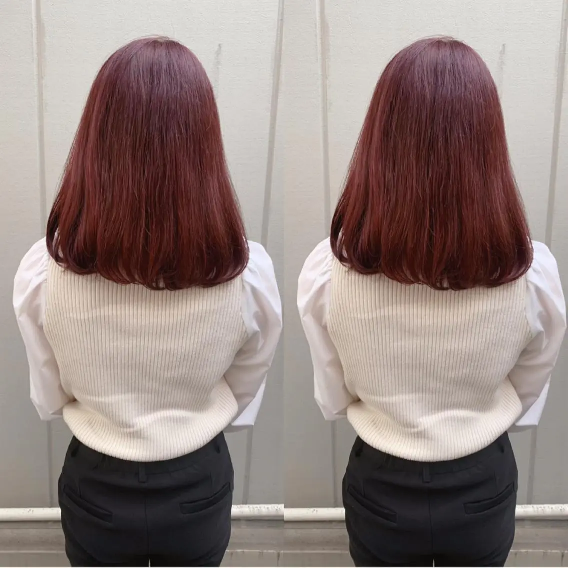 ミディアム カラー カット ヘアカラー トリートメント 透明感カラー/縮毛 矯正/YUKAのヘアスタイル