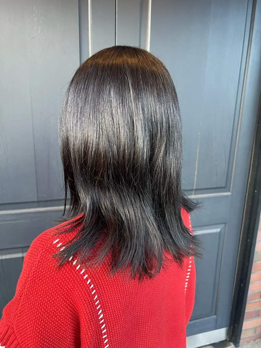 セミロング カット ヘアカラー トリートメント cyan Amiのヘアスタイル