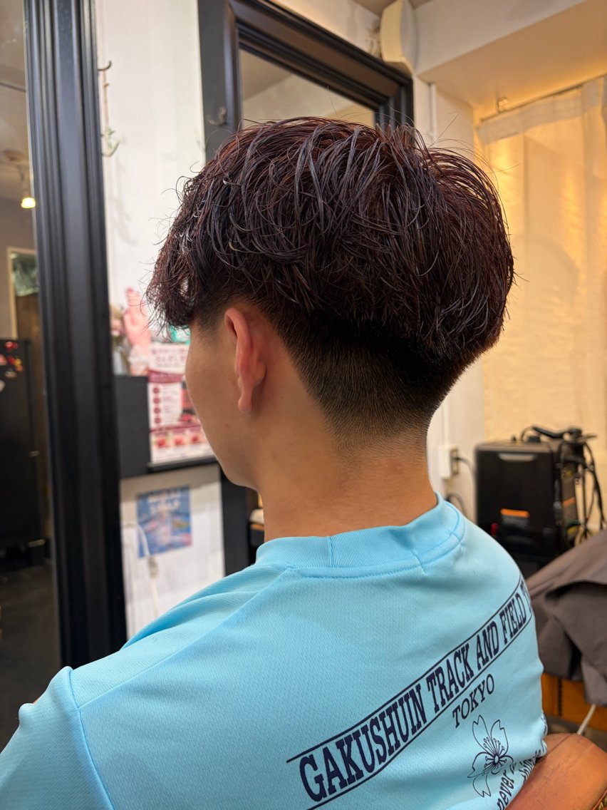 パーマ メンズ メンズパーマ 田邉 莉陸のヘアスタイル