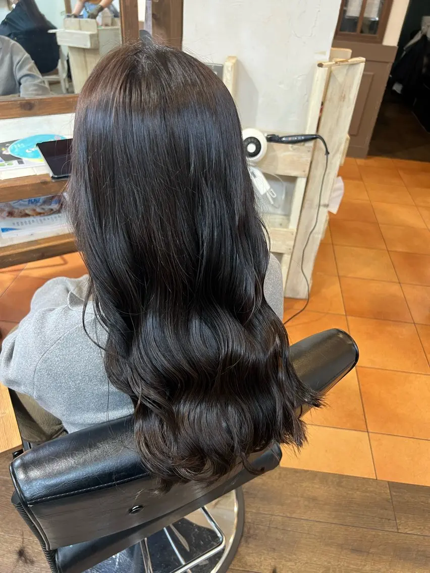 ロング カラー アッシュ ベージュカラー 徳永　髪質改善 カラー🪄💫のヘアスタイル