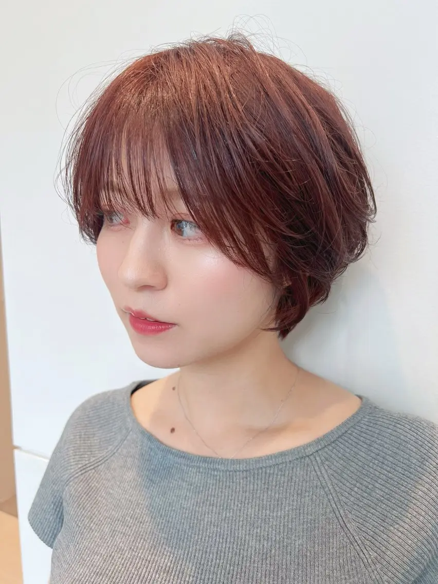 ショート ヘアカラー トリートメント ヘッドスパ/縮毛矯正 /横山陸人のヘアスタイル