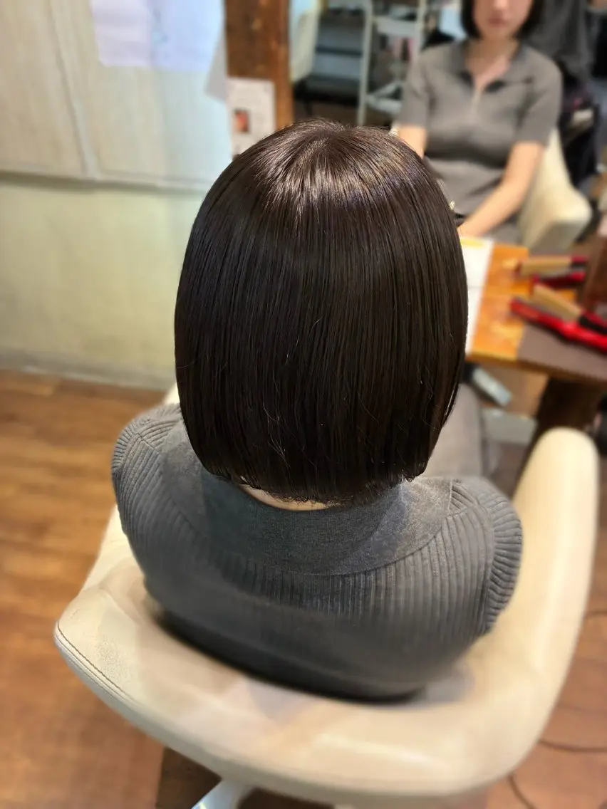 ミディアム カラー 梅原 姫🍬🐰のヘアスタイル