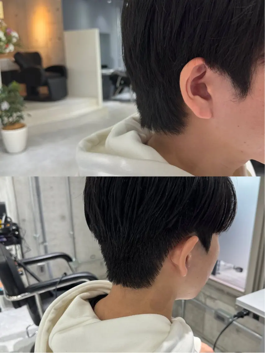 メンズカット+縮毛矯正 ¥12000→ ¥8800の写真
