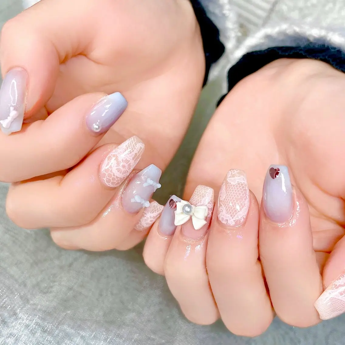 ネイル ストーンネイル ハンドネイル Nailist suzuのネイルデザイン